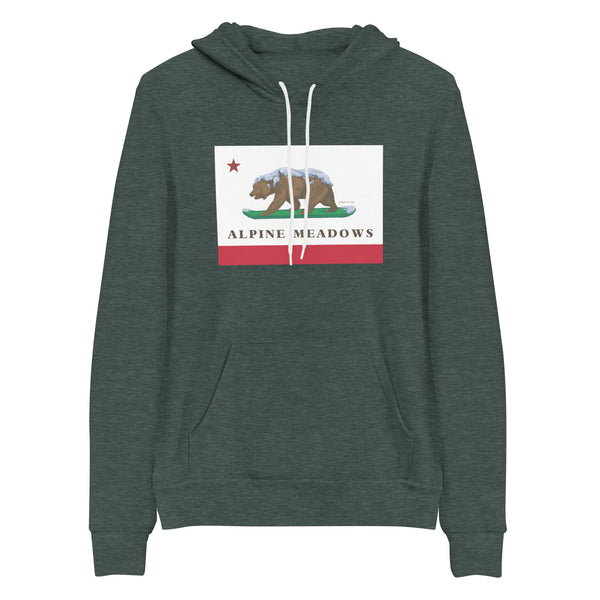 Alpine Meadows CA Flag Hoodie
