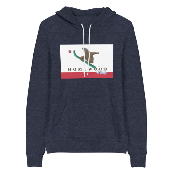 Homewood CA Flag Snowboard Hoodie
