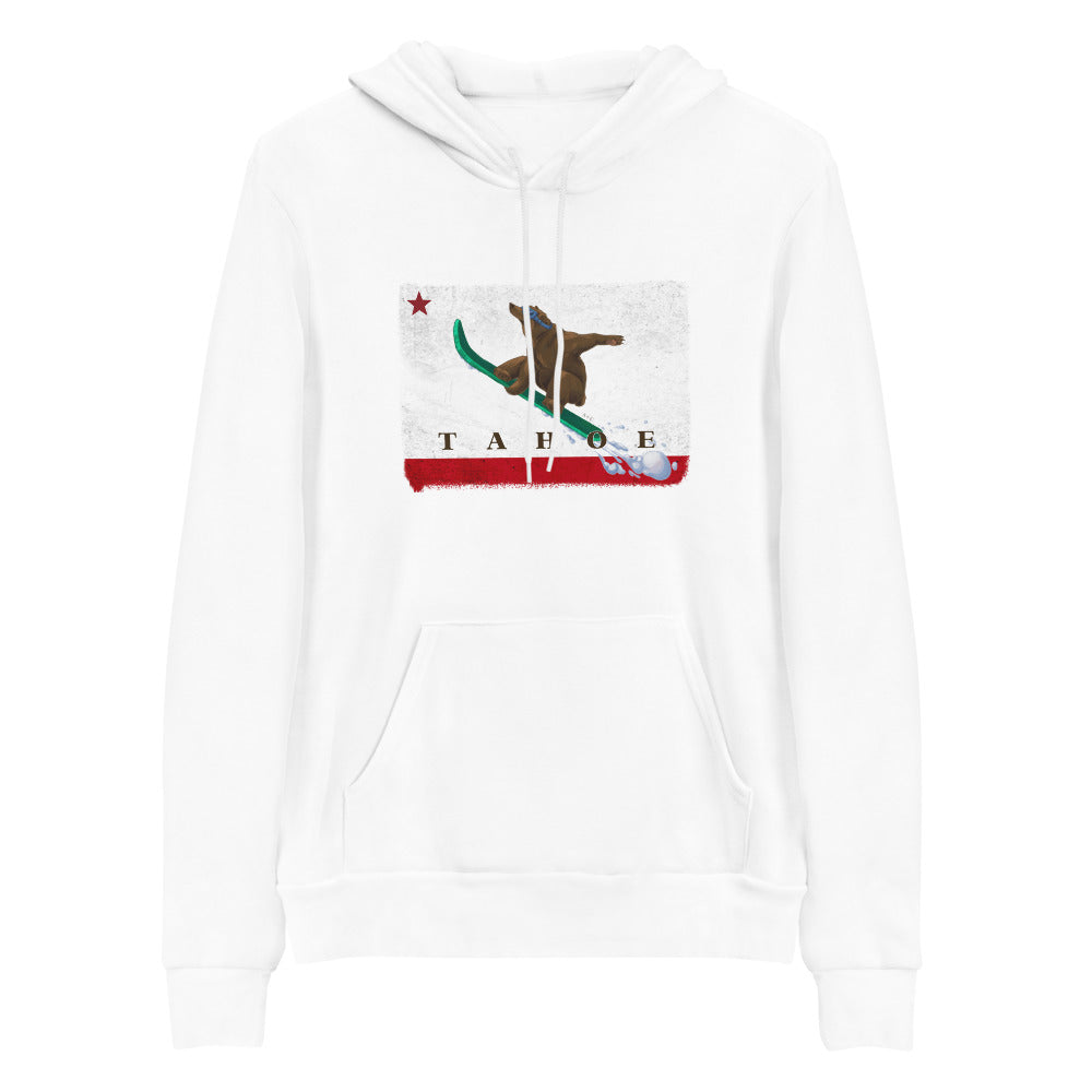 Snowboarding Grizzly CA Flag hoodie - Sno Cal
