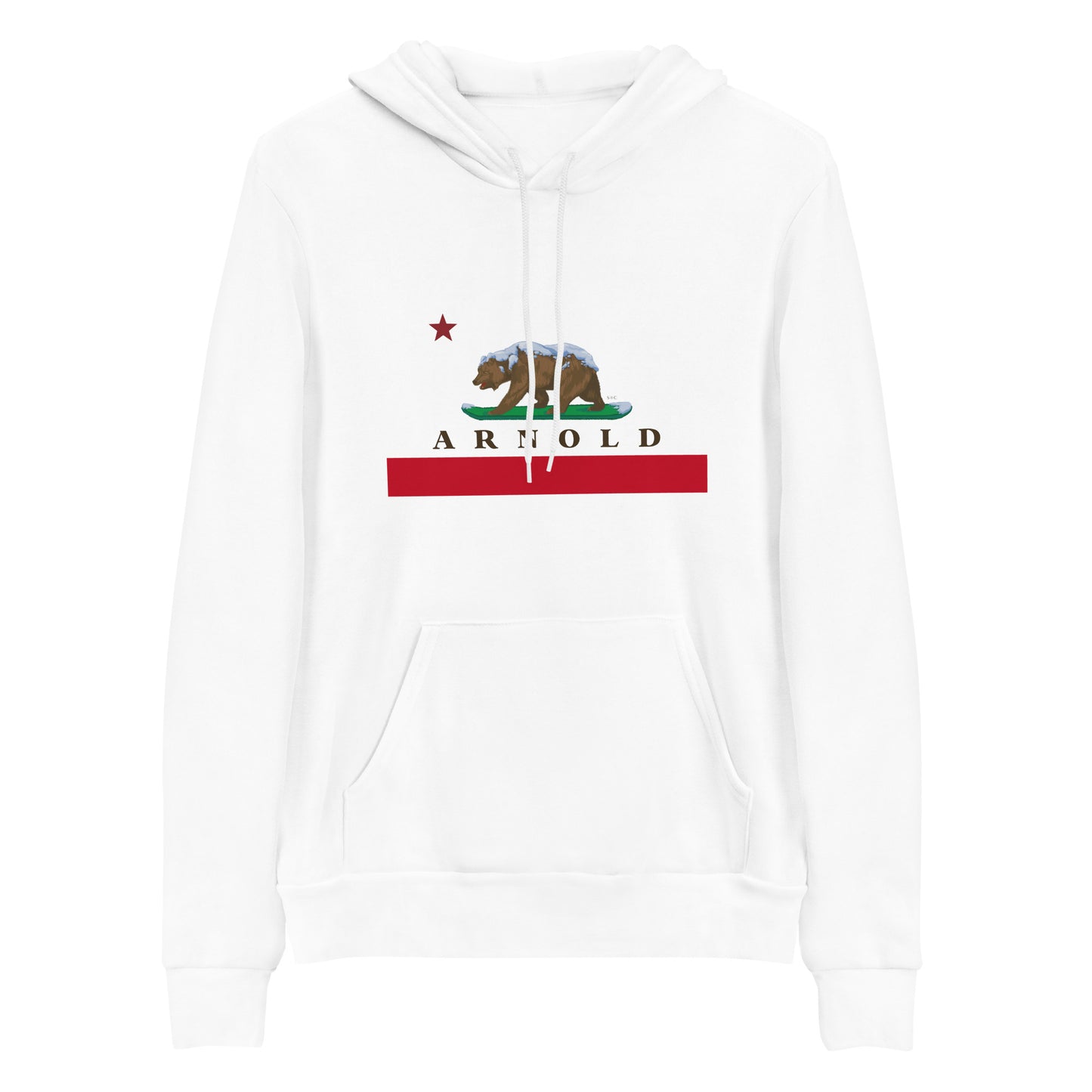 White Arnold CA hoodie