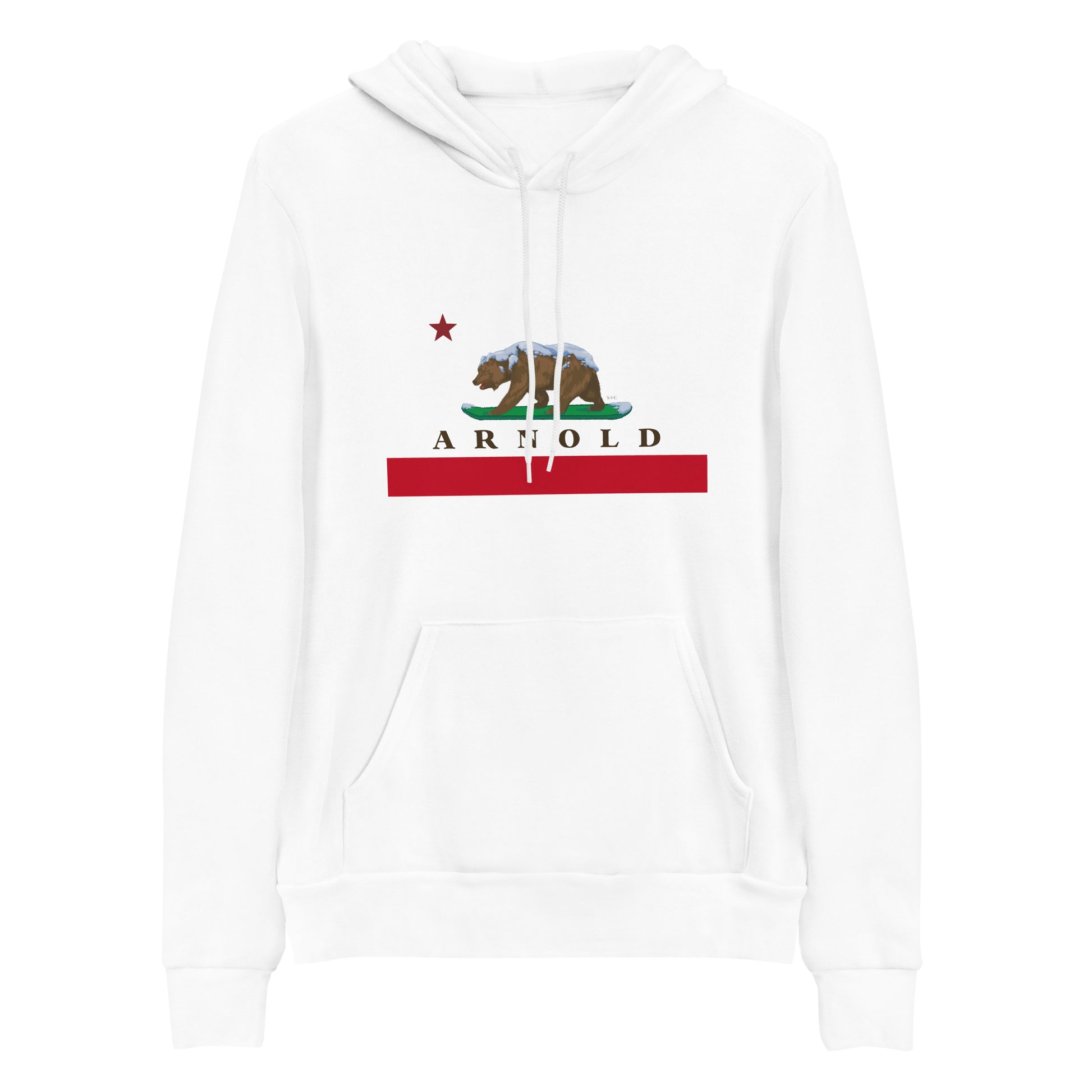 White Arnold CA hoodie
