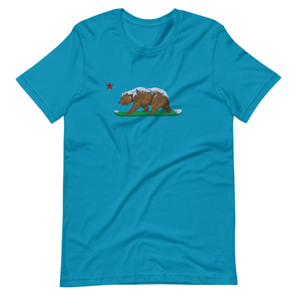 CA Grizzly with CA Flag Star Shirt - Sno Cal