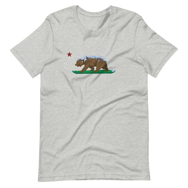 CA Grizzly with CA Flag Star Shirt - Sno Cal