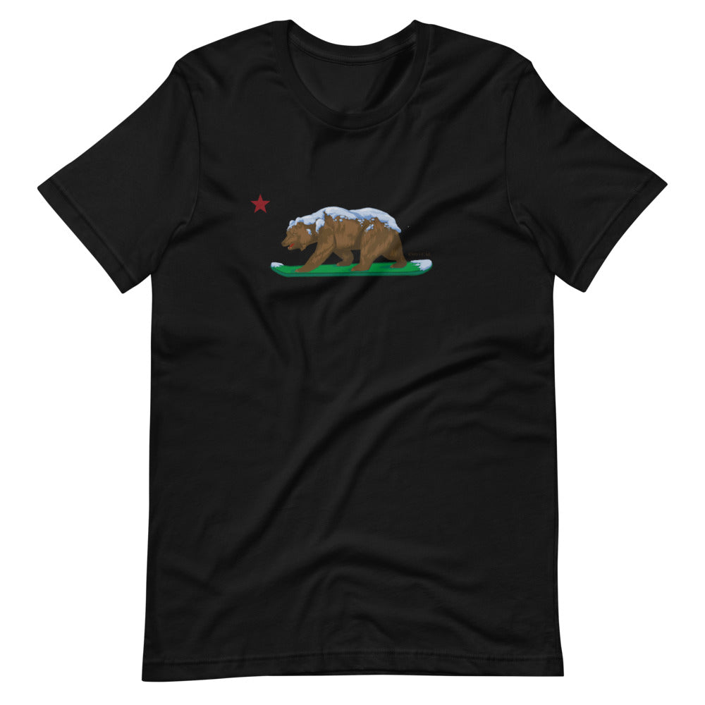 CA Grizzly with CA Flag Star Shirt - Sno Cal