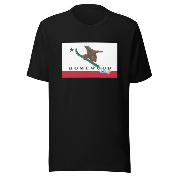 Homewood CA Flag Snowboard Shirt