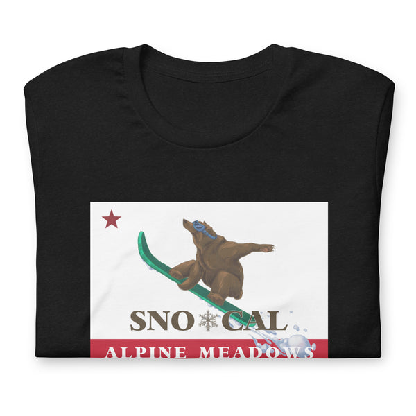 Alpine Meadows Shirt - Sno*Cal Flag Boarding Grizzly