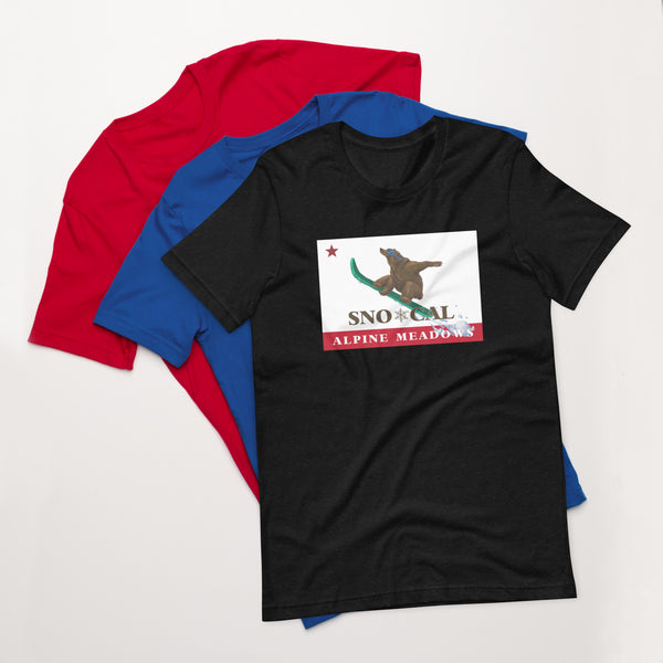 Alpine Meadows Shirt - Sno*Cal Flag Boarding Grizzly