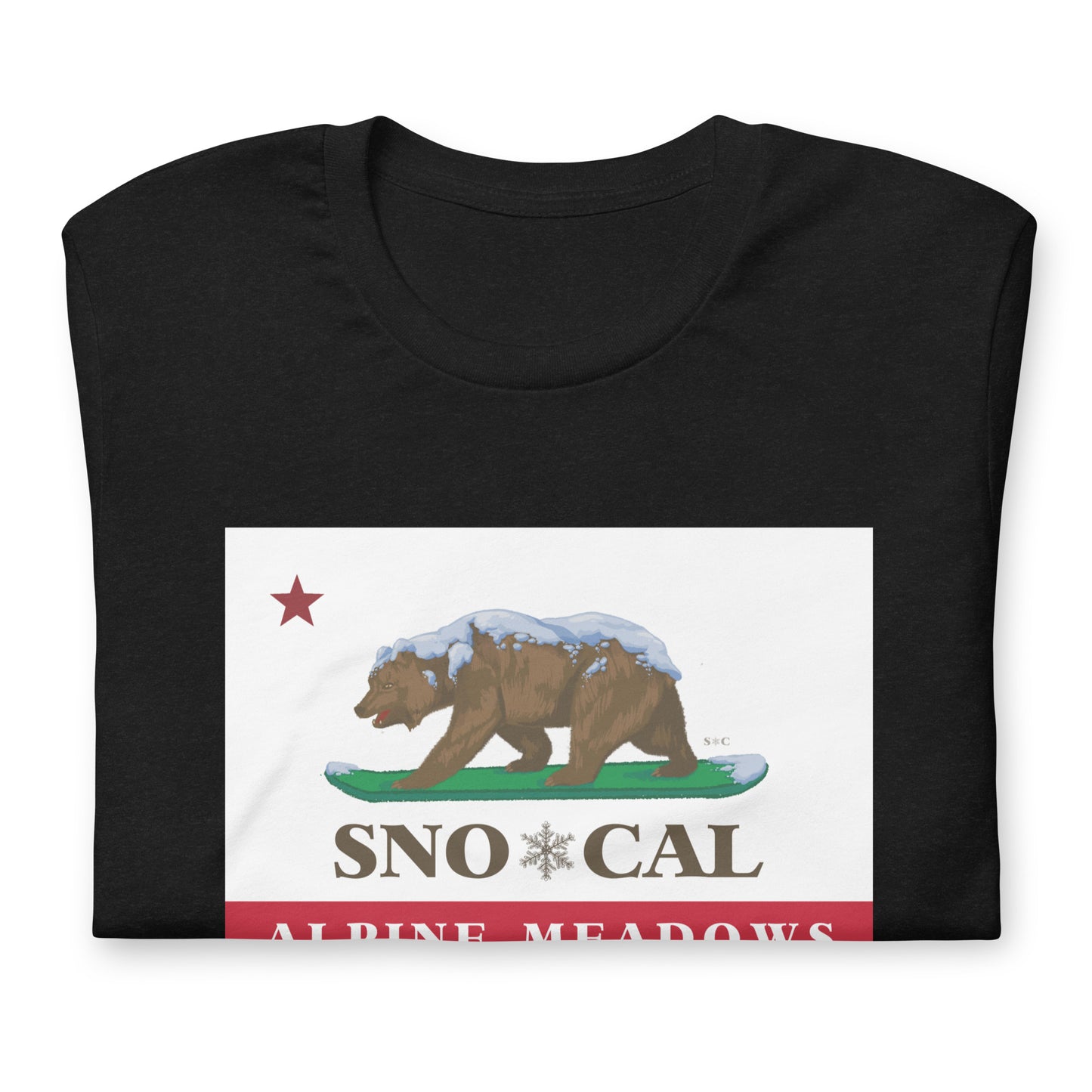 Alpine Meadows Shirt - Sno*Cal Flag Design