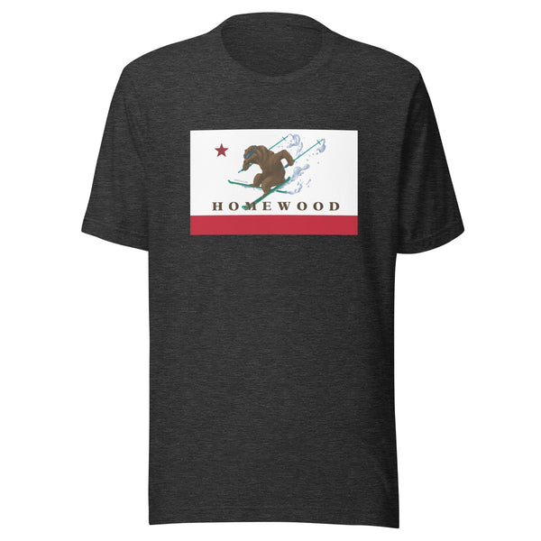 Homewood CA Flag Ski Shirt