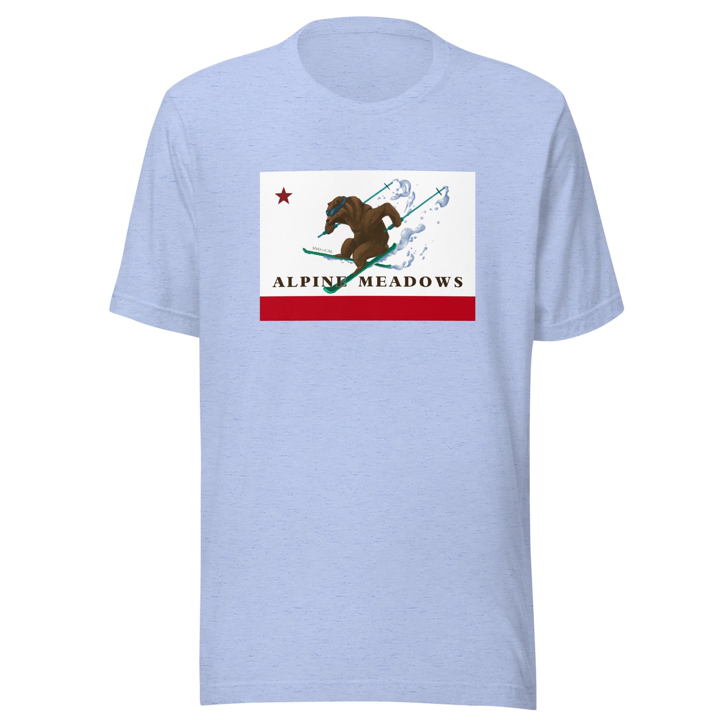 Alpine Meadows Shirt - CA Flag Skiing Grizzly