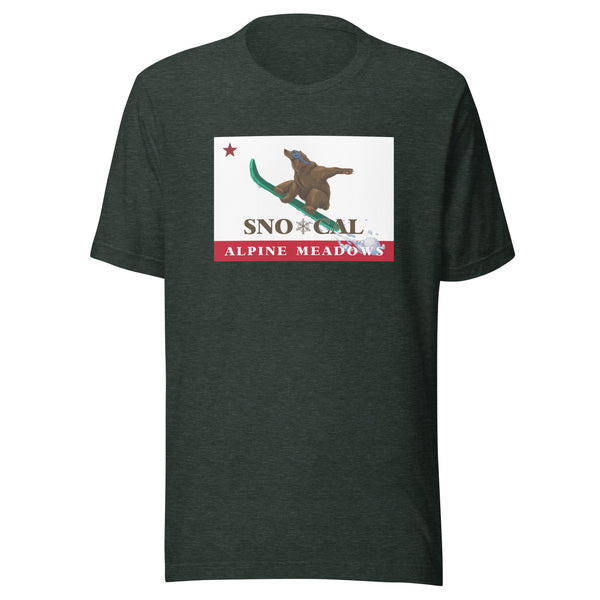 Alpine Meadows Shirt - Sno*Cal Flag Boarding Grizzly