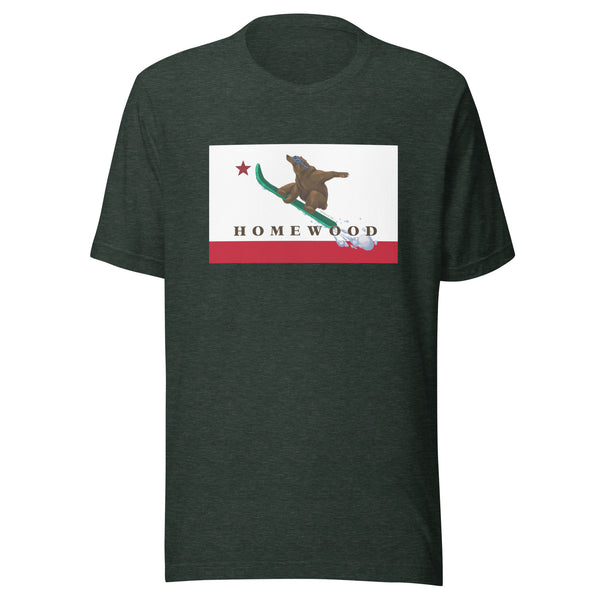 Homewood CA Flag Snowboard Shirt