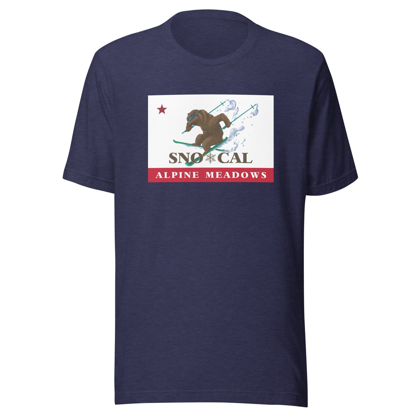 Alpine Meadows Shirt - Sno*Cal Flag Skiing Grizzly