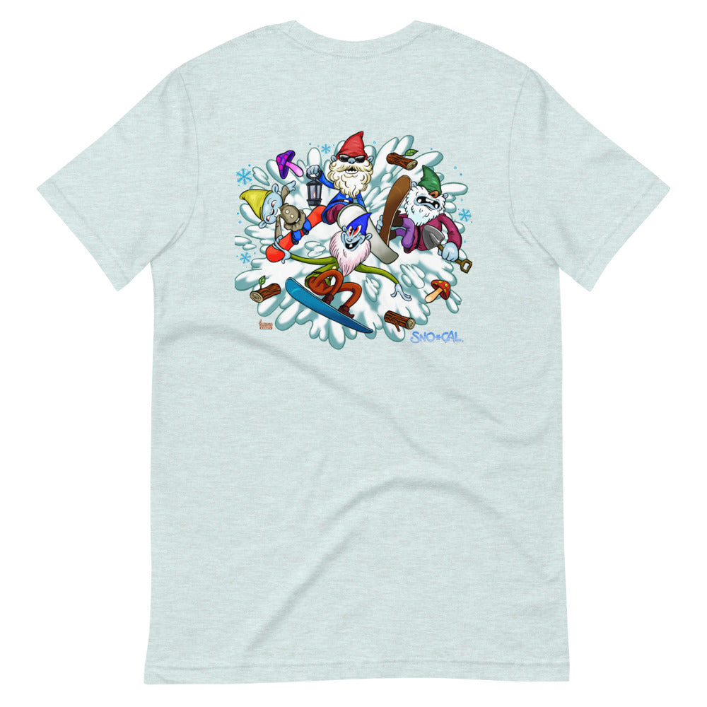The Sgnomes shirt (nameplate front, design back)