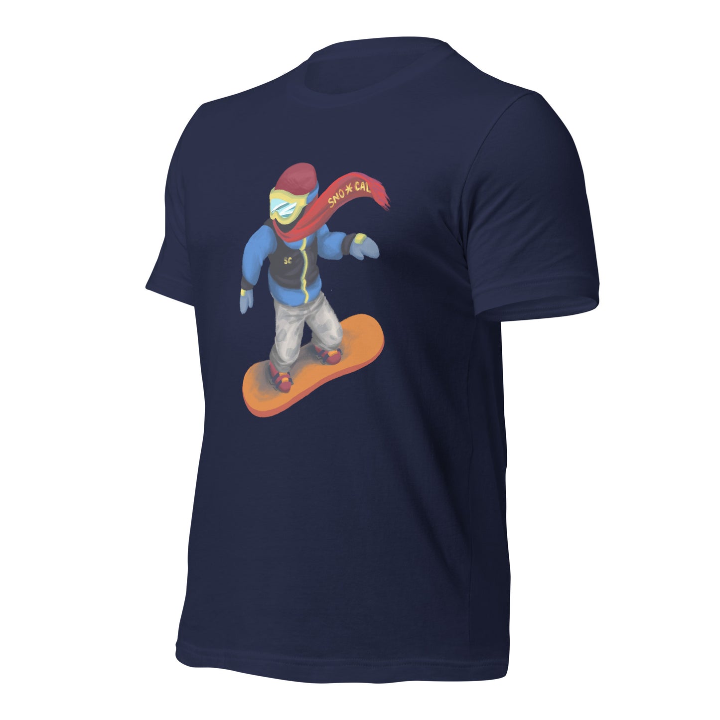 blue snowboard emoji shirt