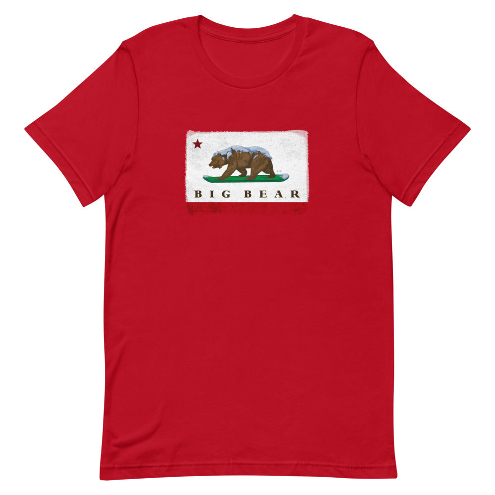 Red Big Bear CA T-Shirt - Sno Cal