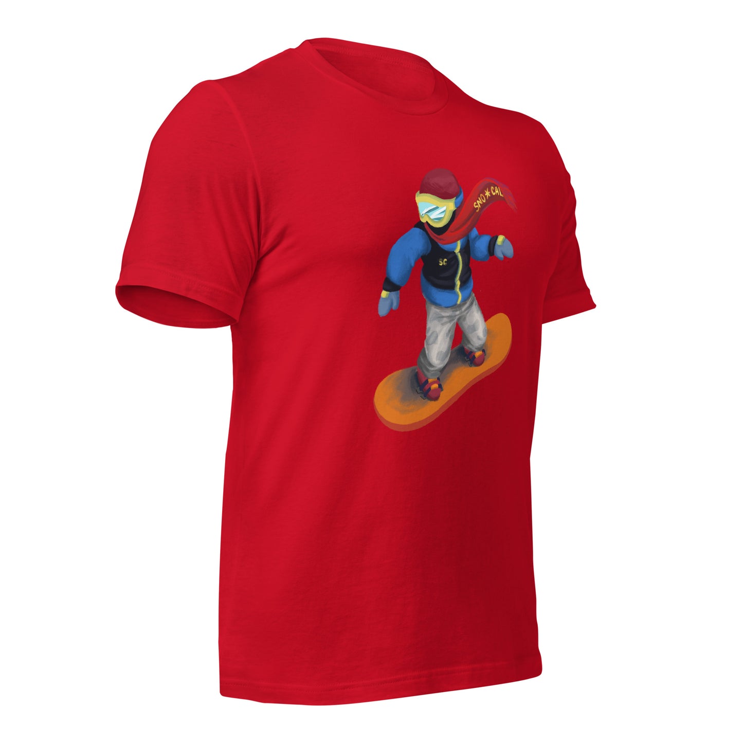 red snowmoji shirt