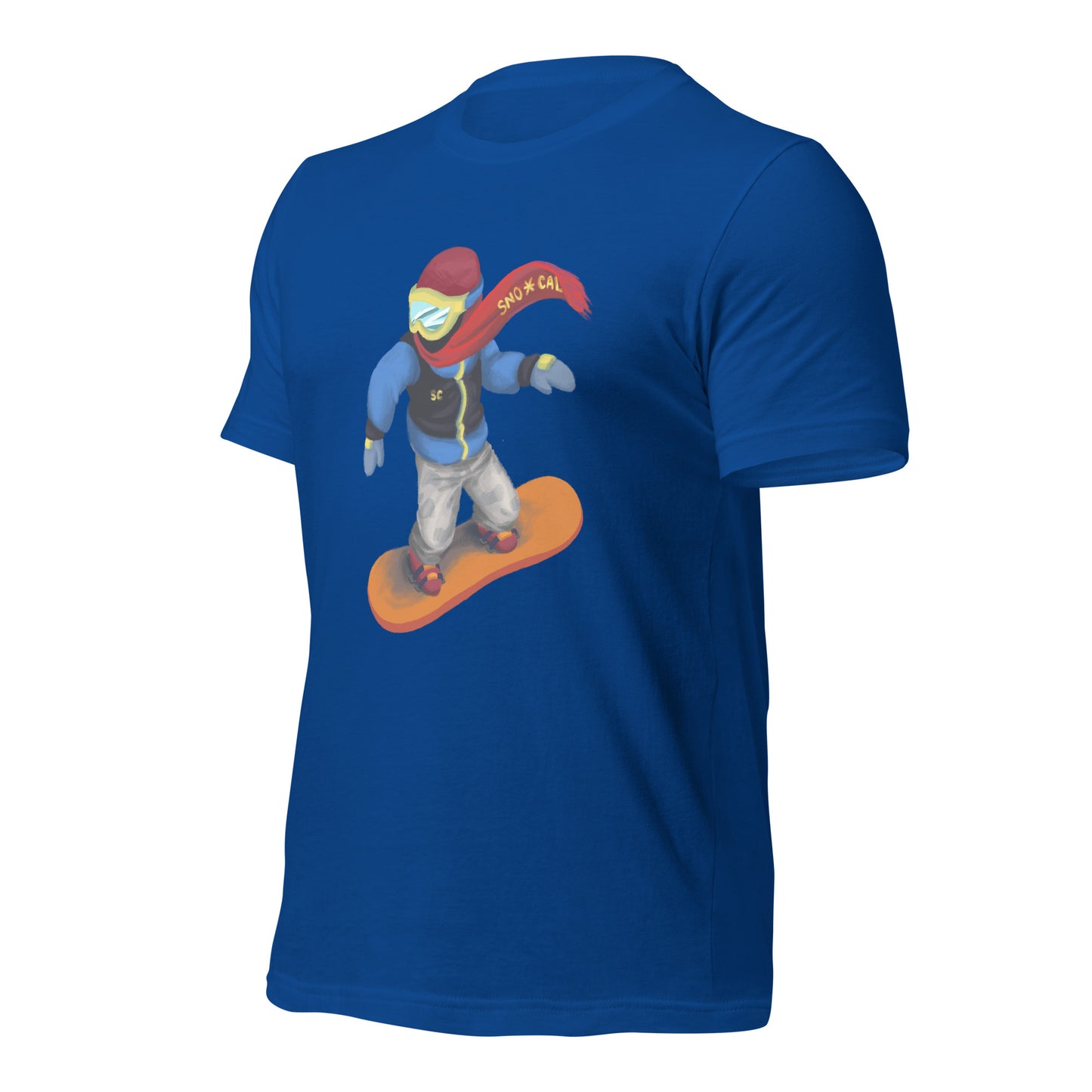 royal blue snowmoji shirt