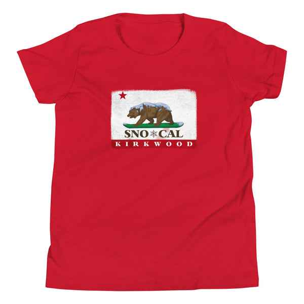 Kirkwood CA Flag Kids Shirt - Sno Cal