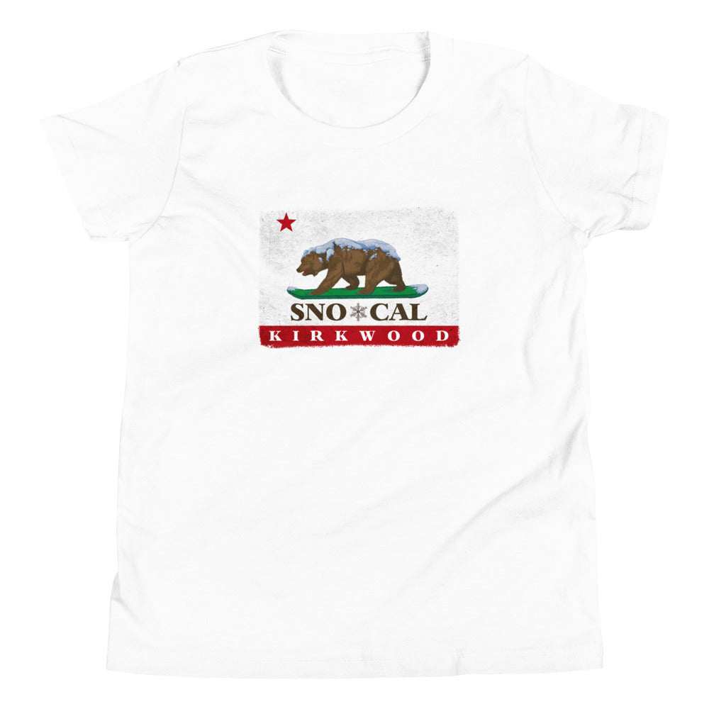 Kirkwood CA Flag Kids Shirt - Sno Cal