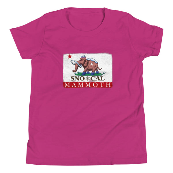 Kids Wally Mammoth CA Flag Shirt - Sno Cal