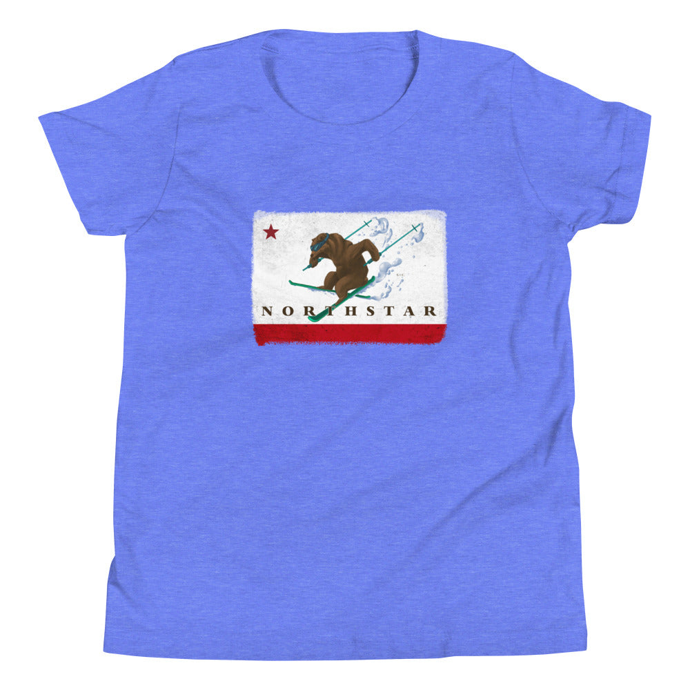 Kids CA Grizzly Skiing Shirt - Sno Cal