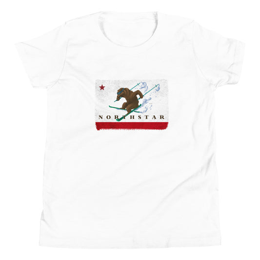 Kids CA Grizzly Skiing Shirt - Sno Cal